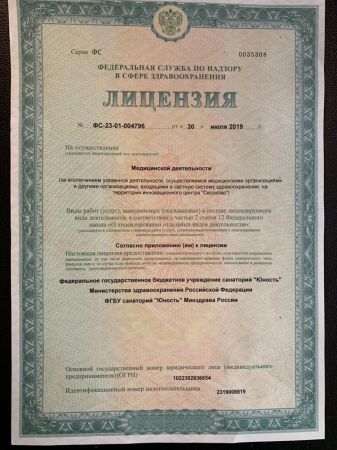 Лицензия. Стр. 1